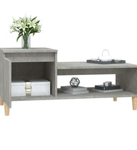 Couchtisch Betongrau 100x50x45 cm Holzwerkstoff