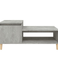 Couchtisch Betongrau 100x50x45 cm Holzwerkstoff