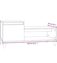 Couchtisch Betongrau 100x50x45 cm Holzwerkstoff