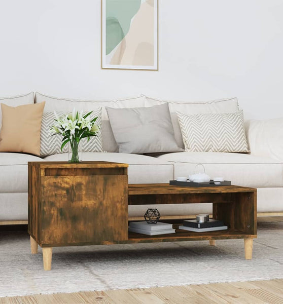 Couchtisch Räuchereiche 100x50x45 cm Holzwerkstoff