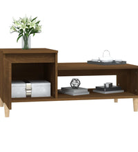 Couchtisch Braun Eichen-Optik 100x50x45 cm Holzwerkstoff