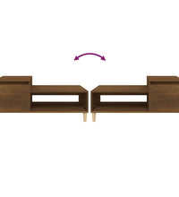 Couchtisch Braun Eichen-Optik 100x50x45 cm Holzwerkstoff