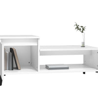 Couchtisch Weiß 100x50x45 cm Holzwerkstoff