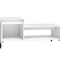 Couchtisch Weiß 100x50x45 cm Holzwerkstoff