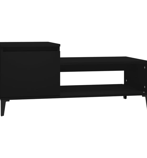 Couchtisch Schwarz 100x50x45 cm Holzwerkstoff