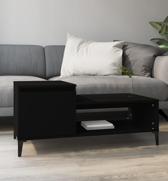 Couchtisch Schwarz 100x50x45 cm Holzwerkstoff