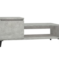 Couchtisch Betongrau 100x50x45 cm Holzwerkstoff