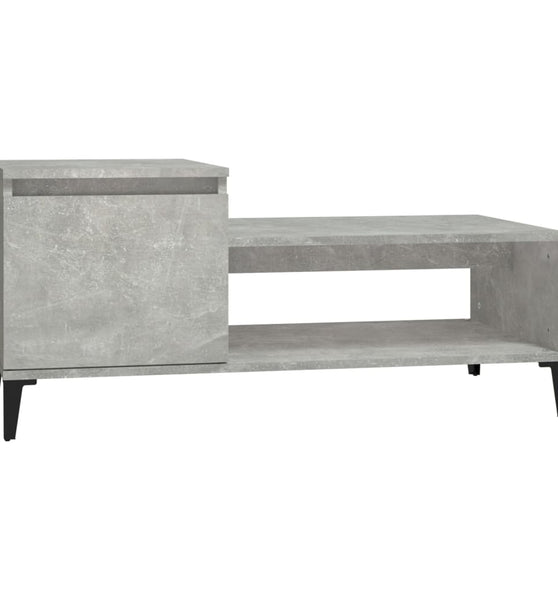 Couchtisch Betongrau 100x50x45 cm Holzwerkstoff