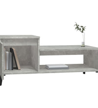Couchtisch Betongrau 100x50x45 cm Holzwerkstoff