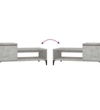 Couchtisch Betongrau 100x50x45 cm Holzwerkstoff
