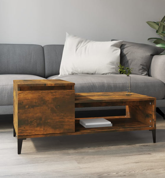 Couchtisch Räuchereiche 100x50x45 cm Holzwerkstoff