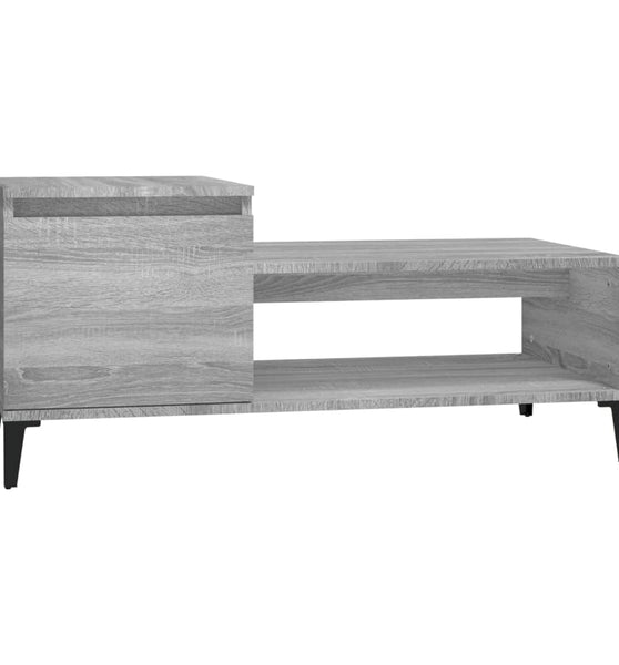 Couchtisch Grau Sonoma 100x50x45 cm Holzwerkstoff