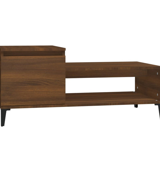 Couchtisch Braun Eichen-Optik 100x50x45 cm Holzwerkstoff