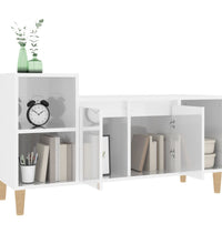 TV-Schrank Hochglanz-Weiß 100x35x55 cm Holzwerkstoff