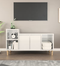 TV-Schrank Hochglanz-Weiß 100x35x55 cm Holzwerkstoff