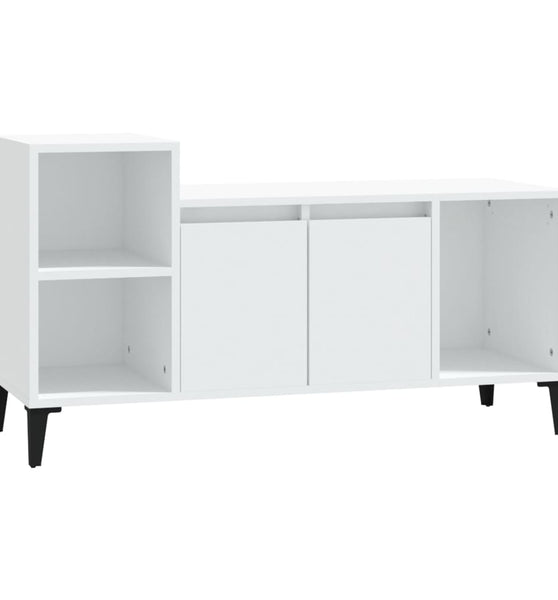 TV-Schrank Weiß 100x35x55 cm Holzwerkstoff