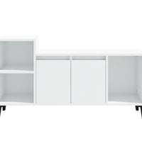 TV-Schrank Hochglanz-Weiß 100x35x55 cm Holzwerkstoff