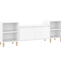 TV-Schrank Hochglanz-Weiß 160x35x55 cm Holzwerkstoff