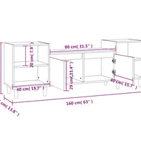 TV-Schrank Sonoma-Eiche 160x35x55 cm Holzwerkstoff