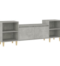 TV-Schrank Betongrau 160x35x55 cm Holzwerkstoff