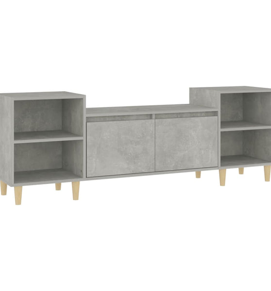 TV-Schrank Betongrau 160x35x55 cm Holzwerkstoff