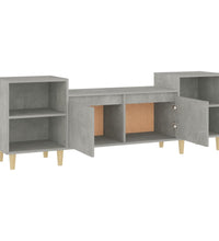 TV-Schrank Betongrau 160x35x55 cm Holzwerkstoff