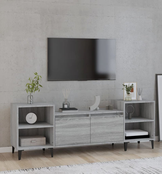 TV-Schrank Grau Sonoma 160x35x55 cm Holzwerkstoff