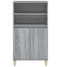 Highboard Grau Sonoma 60x36x110 cm Holzwerkstoff