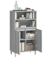 Highboard Grau Sonoma 60x36x110 cm Holzwerkstoff