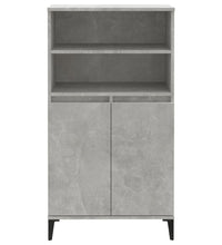 Highboard Betongrau 60x36x110 cm Holzwerkstoff