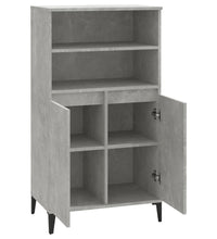 Highboard Betongrau 60x36x110 cm Holzwerkstoff