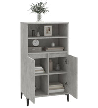 Highboard Betongrau 60x36x110 cm Holzwerkstoff