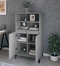 Highboard Grau Sonoma 60x36x110 cm Holzwerkstoff