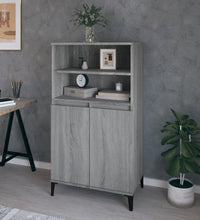 Highboard Grau Sonoma 60x36x110 cm Holzwerkstoff