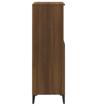 Highboard Braun Eichen-Optik 60x36x110 cm Holzwerkstoff