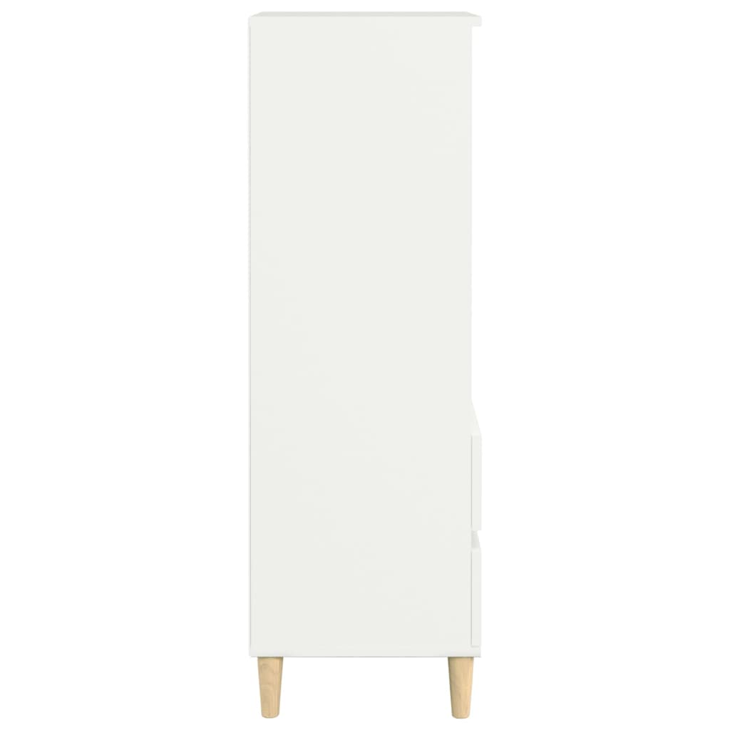 Highboard Weiß 40x36x110 cm Holzwerkstoff