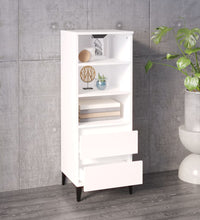 Highboard Weiß 40x36x110 cm Holzwerkstoff