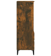 Highboard Räuchereiche 40x36x110 cm Holzwerkstoff