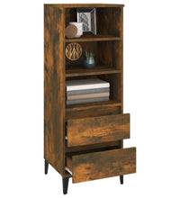 Highboard Räuchereiche 40x36x110 cm Holzwerkstoff