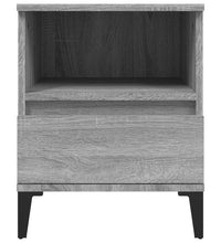 Nachttische 2 Stk. Grau Sonoma 40x35x50 cm