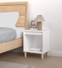 Nachttisch Weiß 40x35x50 cm Holzwerkstoff