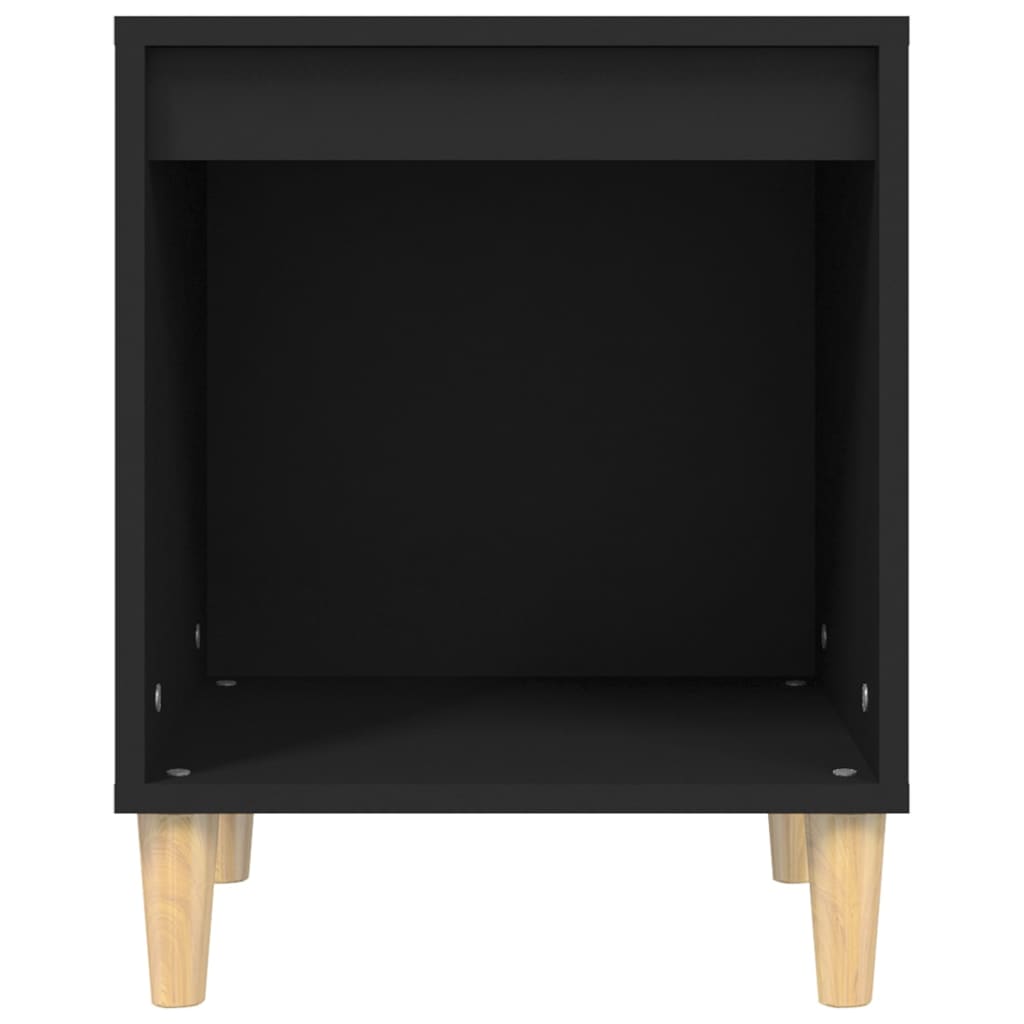Nachttisch Schwarz 40x35x50 cm Holzwerkstoff