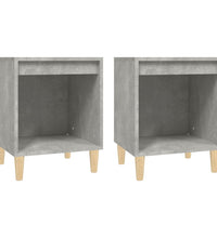 Nachttische 2 Stk. Betongrau 40x35x50 cm