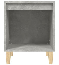 Nachttische 2 Stk. Betongrau 40x35x50 cm