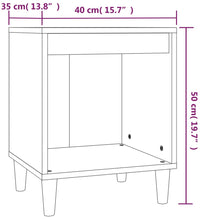 Nachttisch Räuchereiche 40x35x50 cm