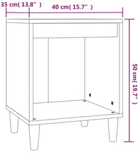 Nachttische 2 Stk. Braun Eichen-Optik 40x35x50 cm