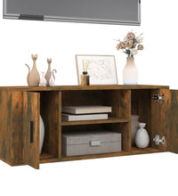 TV-Schrank Räuchereiche 100x35x40 cm Holzwerkstoff