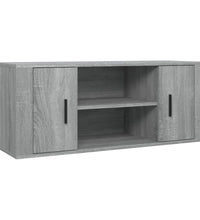 TV-Schrank Grau Sonoma 100x35x40 cm Holzwerkstoff