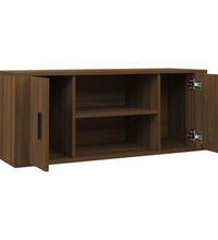 TV-Schrank Braun Eichen-Optik 100x35x40 cm Holzwerkstoff