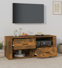 TV-Schrank Räuchereiche 100x35x40 cm Holzwerkstoff